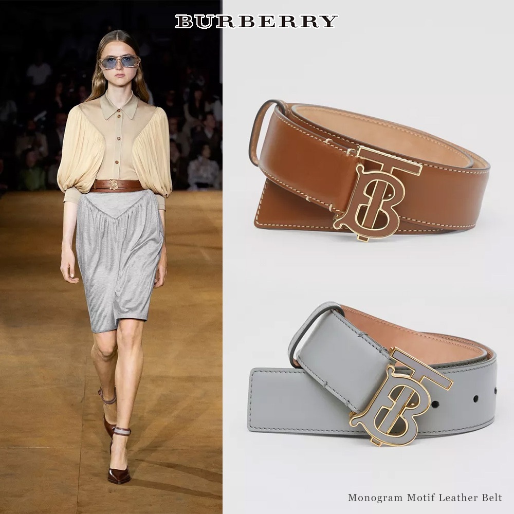 ✨✨SOLD!SOLD!✨✨Burberry Monogram Motif Leather Belt